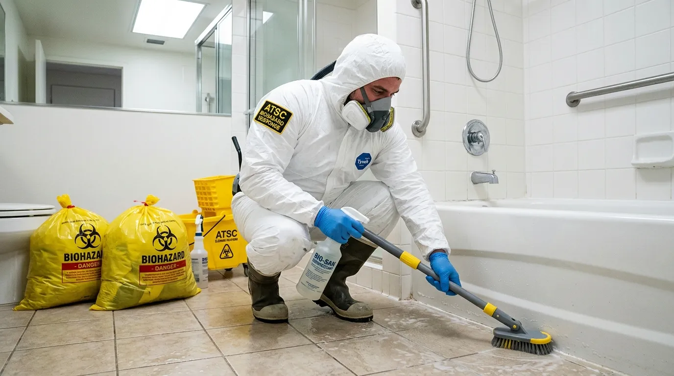 Decontamination equipment deployed for Blood Cleanup in Glenside